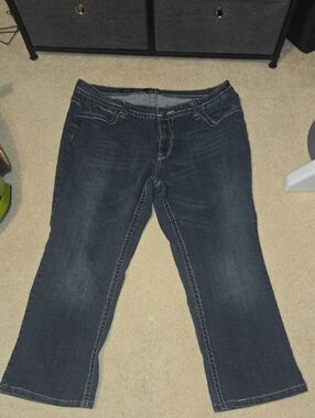 A.n.a Modern Fit Size 20W Dark Wash Blue Jeans - Classic Straight Cut